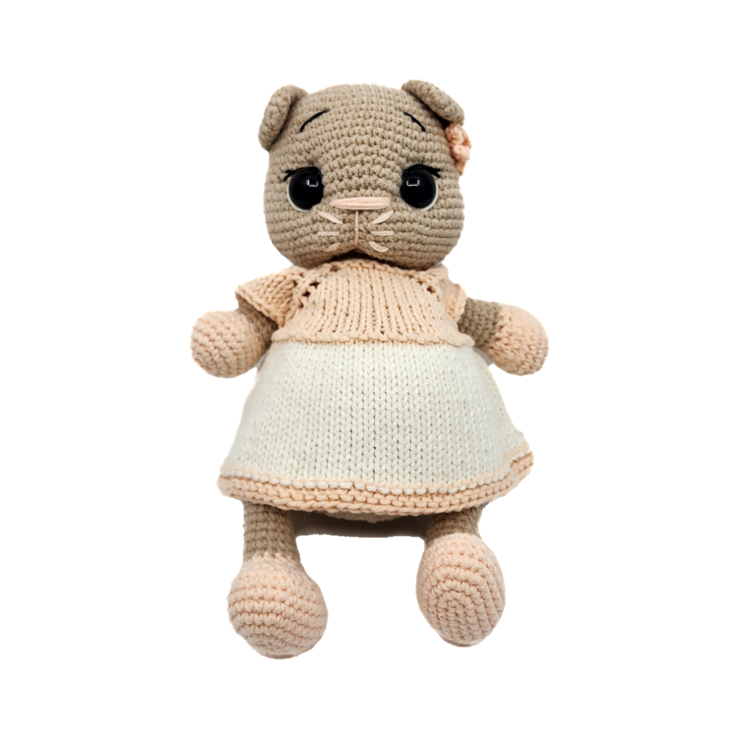 Crochet stuffed toy Kitten