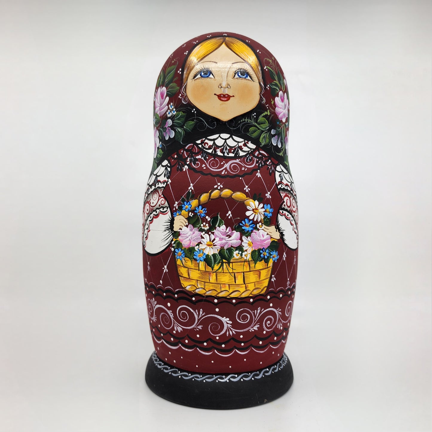 10 Piece Matryoshka Maroon